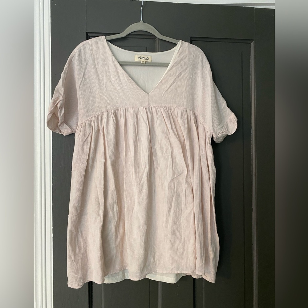 Listicle blush tunic size M